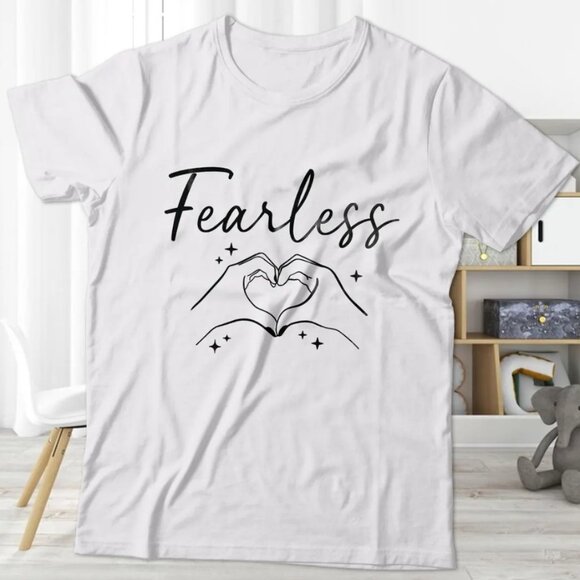 Girls Fearless Era T-shirt, Hand Hearts Fearless T-Shirt, Concert Tour T-Shirt - Picture 1 of 1